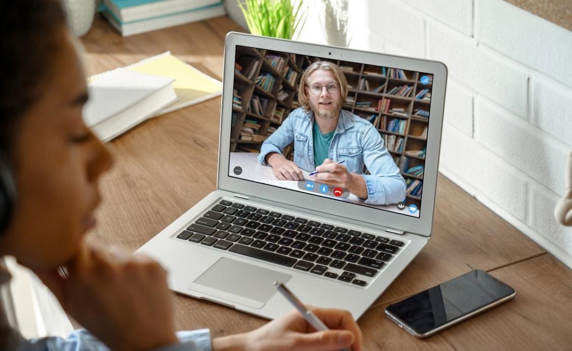 Financial data visualization background